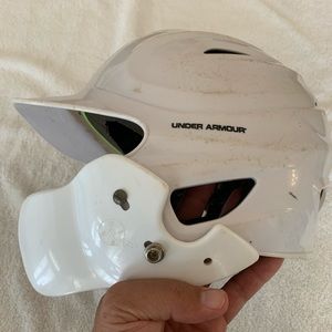 Under Armour youth batting helmet with c-flap